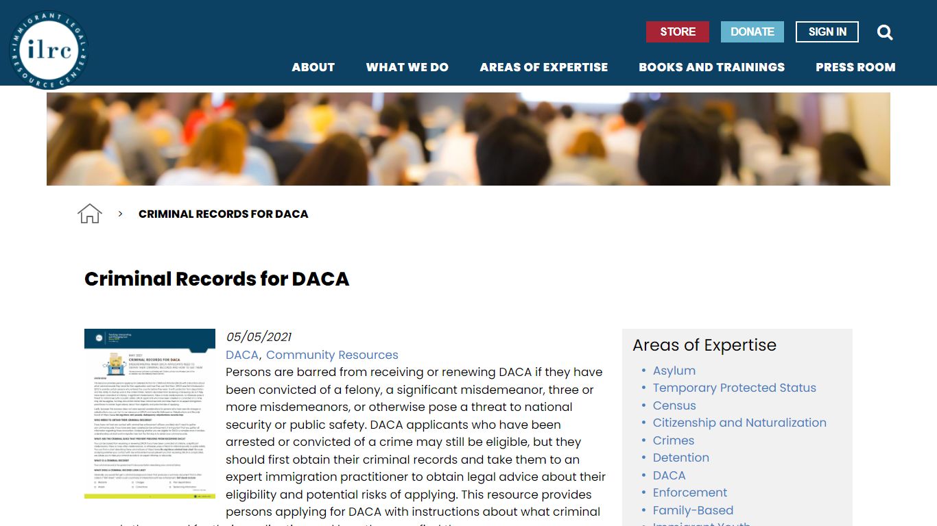 Criminal Records for DACA | Immigrant Legal Resource Center - ILRC