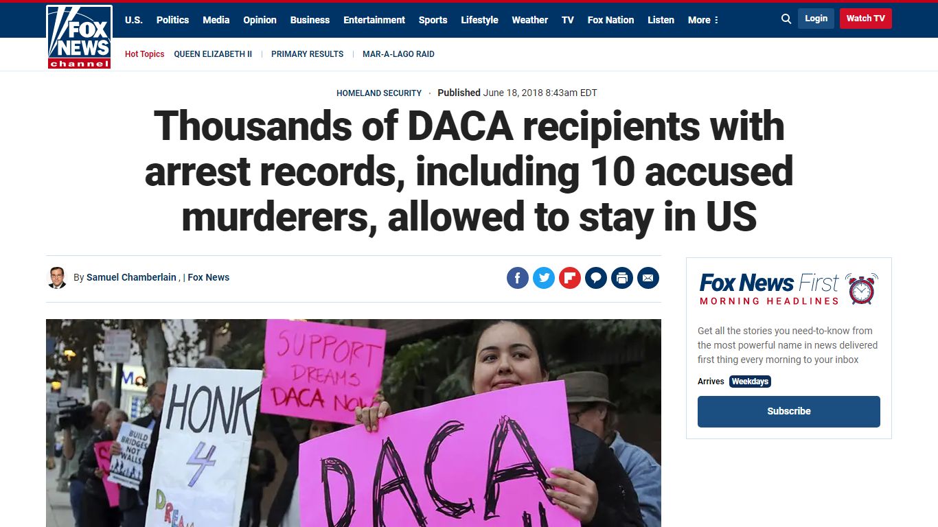 Thousands of DACA recipients with arrest records, including 10 accused ...