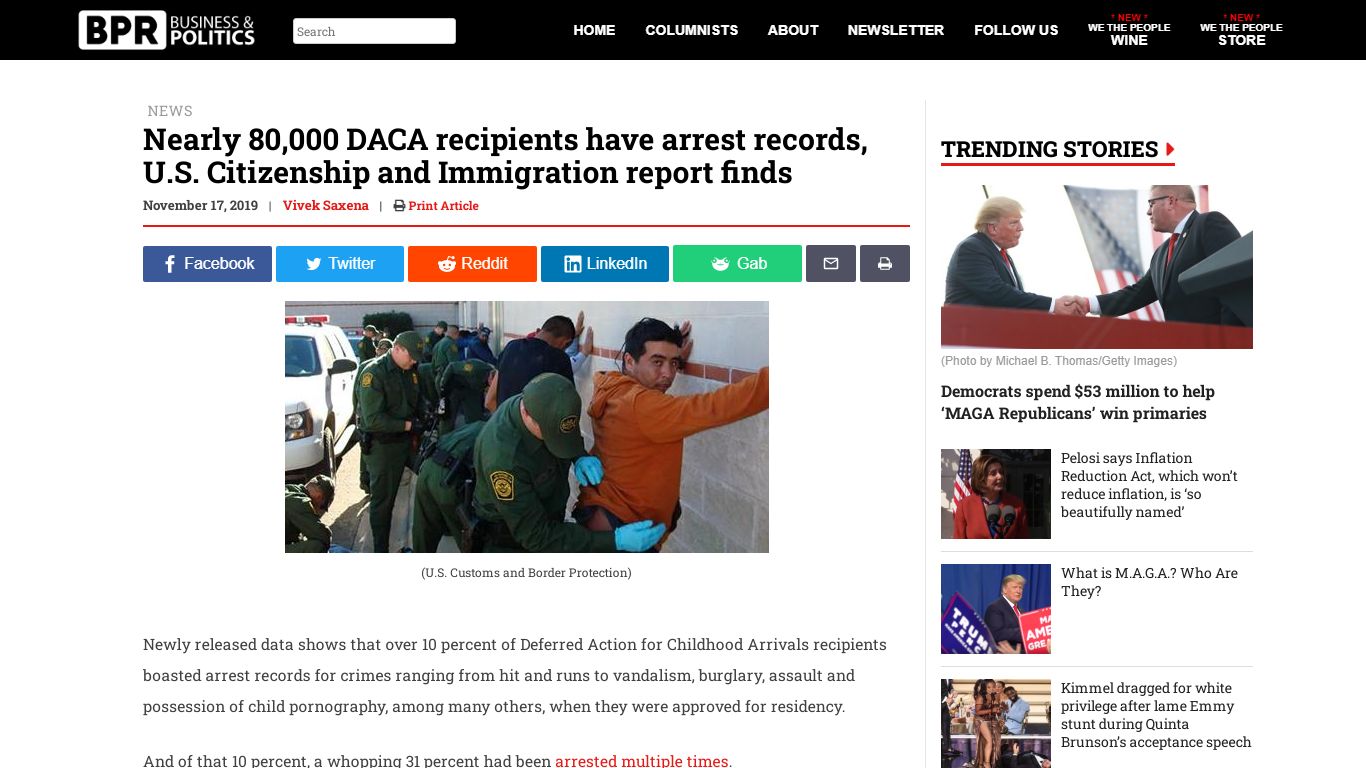 Nearly 80,000 DACA recipients have arrest records, U.S. Citizenship and ...